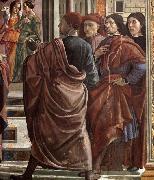 Domenicho Ghirlandaio Vertreibung Joachims aus dem Tempel oil painting